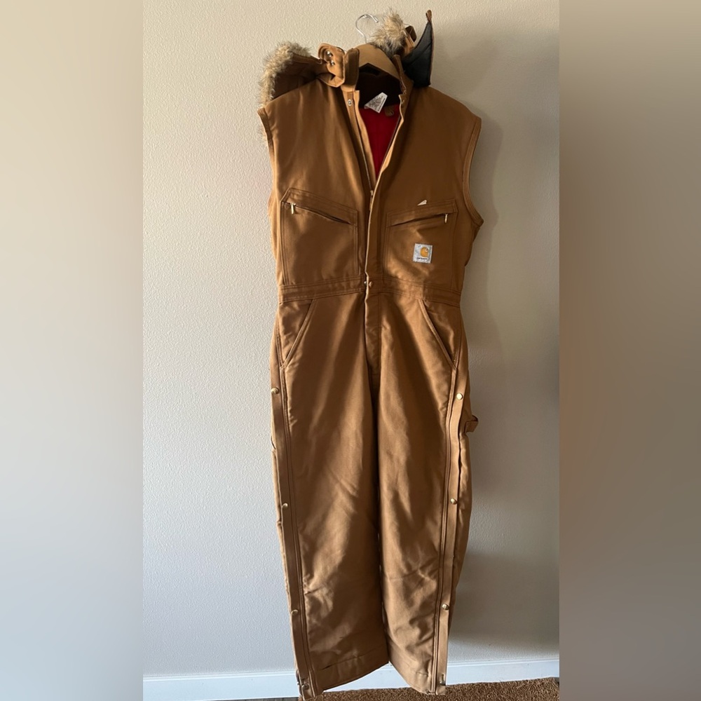 Carhartt Overalls Vintage Fur Hood 38R